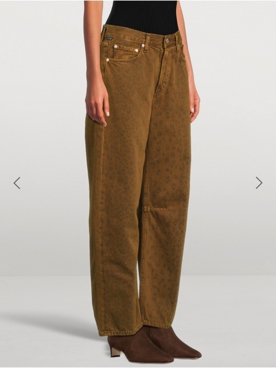 Citizens Of Humanity Denim - Citizens of Humanity Leopard Print Miro Long low-slung Relaxed Jeans women’s 31